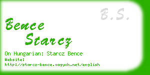 bence starcz business card